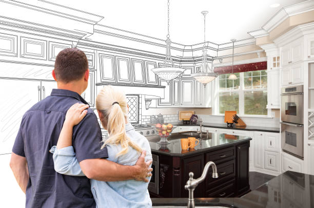 Professional Kitchen Island Installation technician working in Knapp, WI